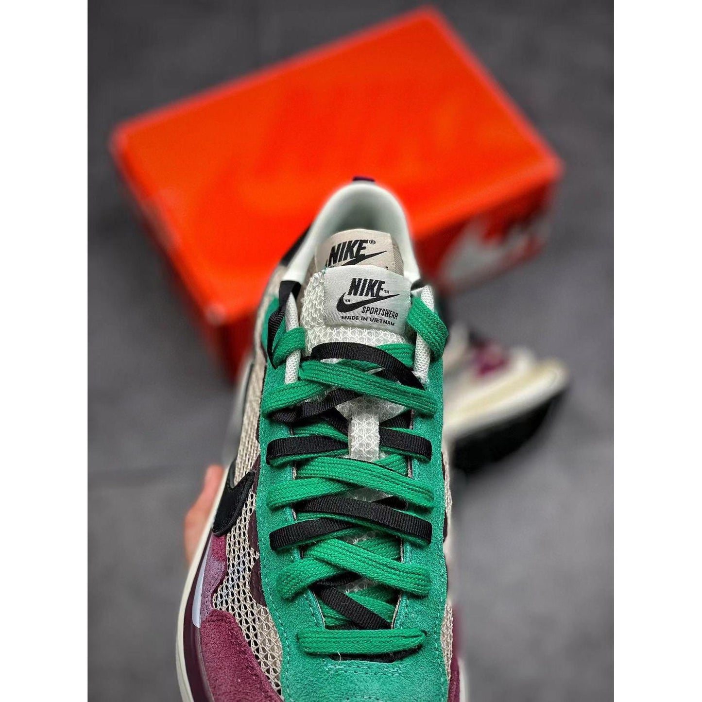 Sacai x VaporWaffle SP 'Villain Red'