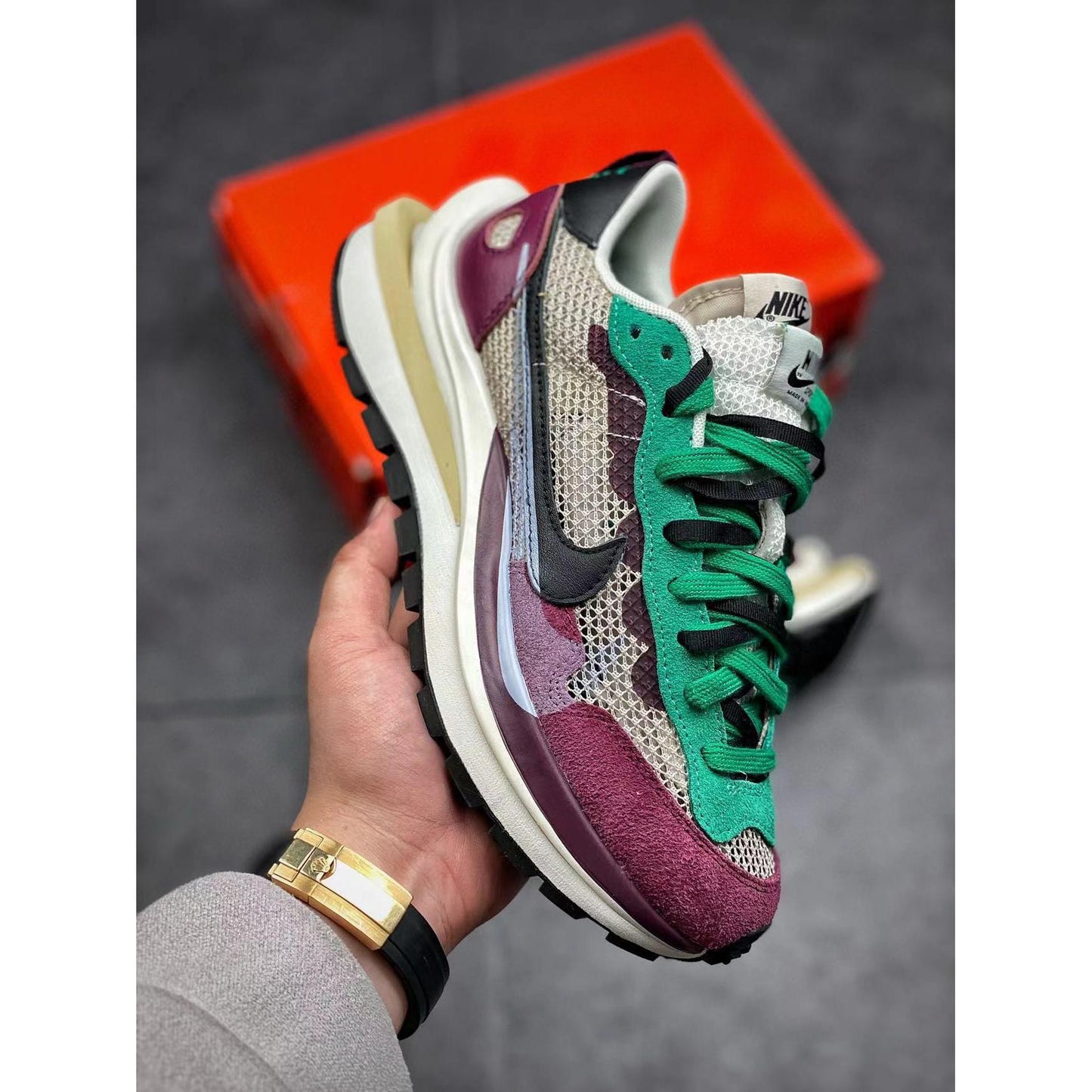 Sacai x VaporWaffle SP 'Villain Red'