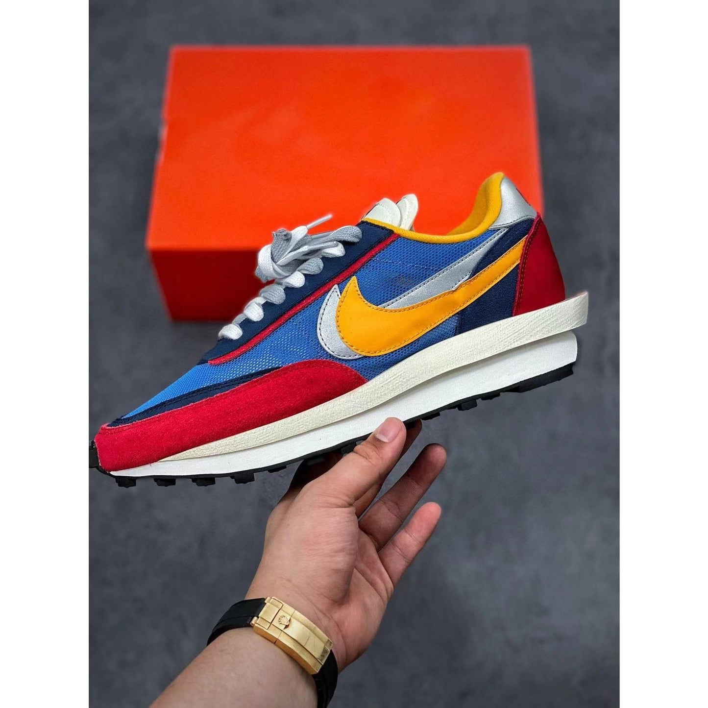 Sacai x LDWaffle 'Varsity Blue'