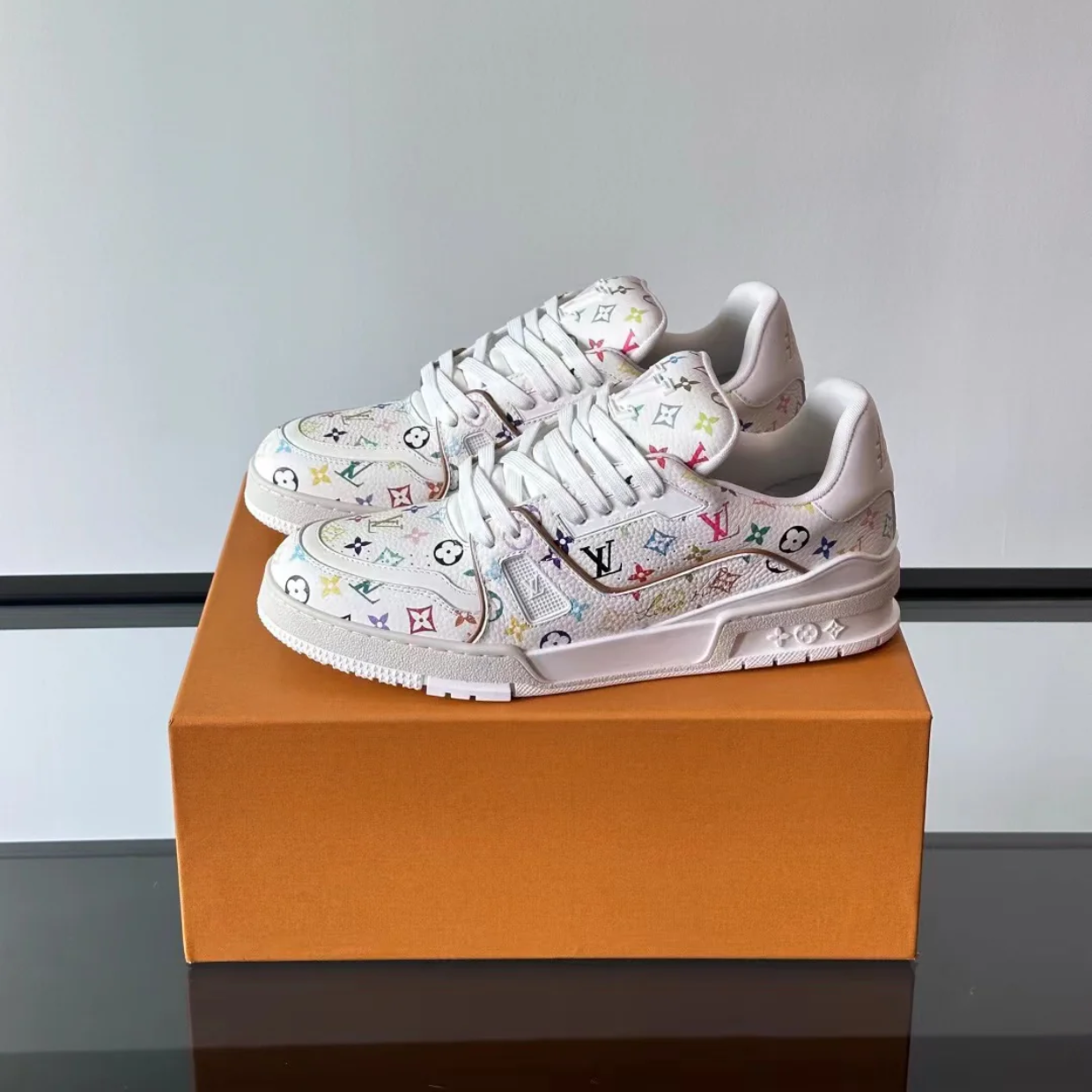 LV x Murakami Trainer 2025 '#54 Signature - White'