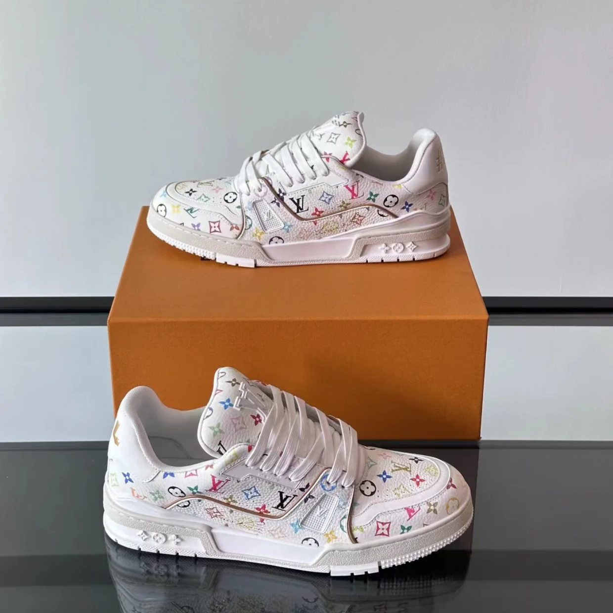 LV x Murakami Trainer 2025 '#54 Signature - White'