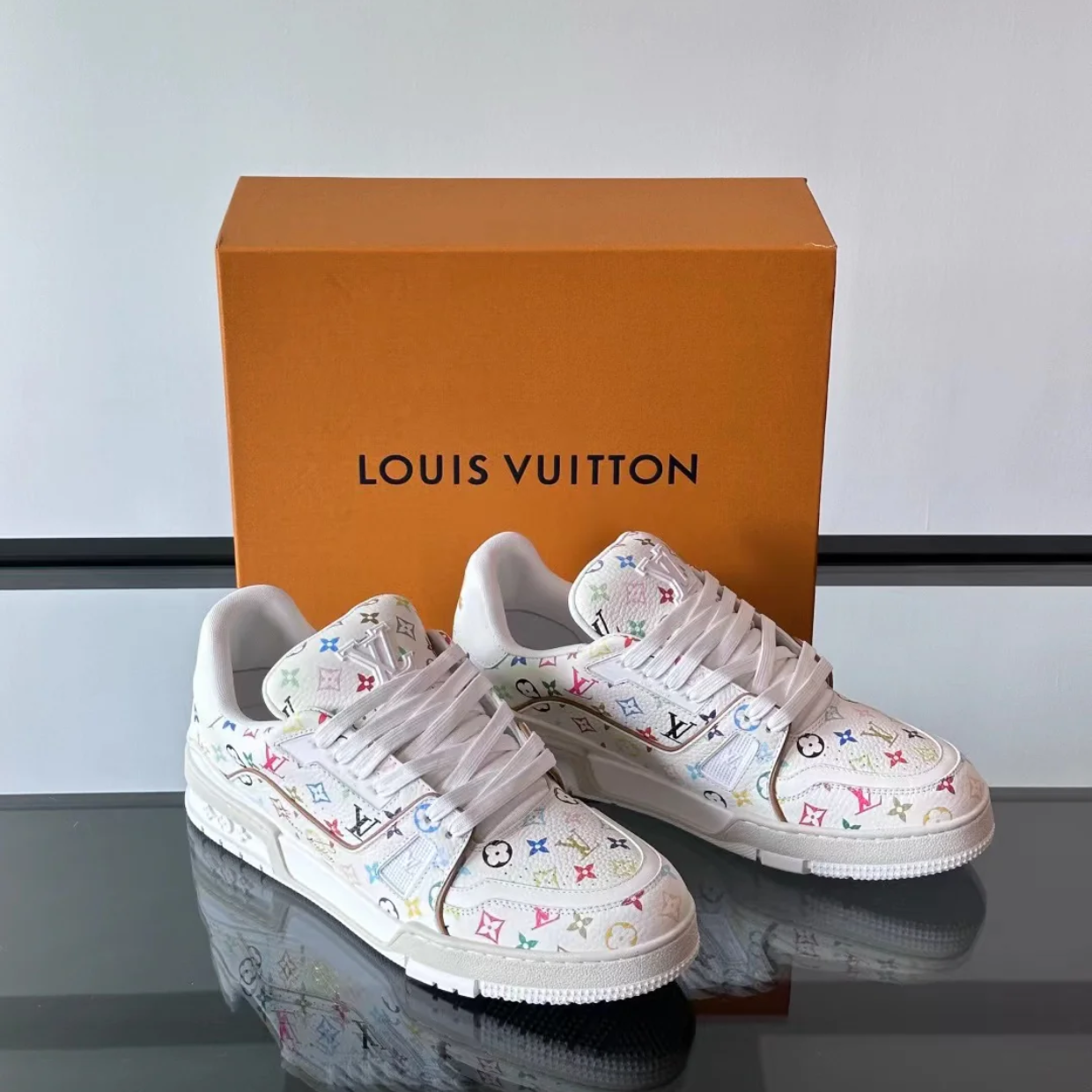 LV x Murakami Trainer 2025 '#54 Signature - White'