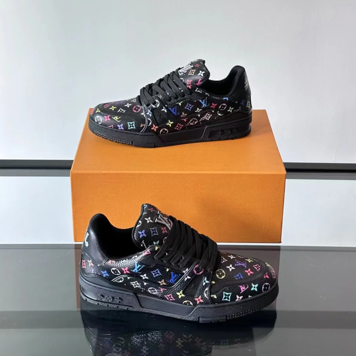 LV x Murakami Trainer 2025 '#54 Signature - Black'