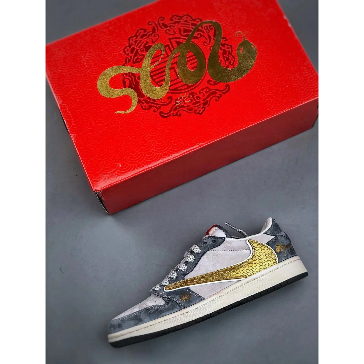 AJ 1 Retro Low x Travis Scott 'Year Of The Snake' Customs
