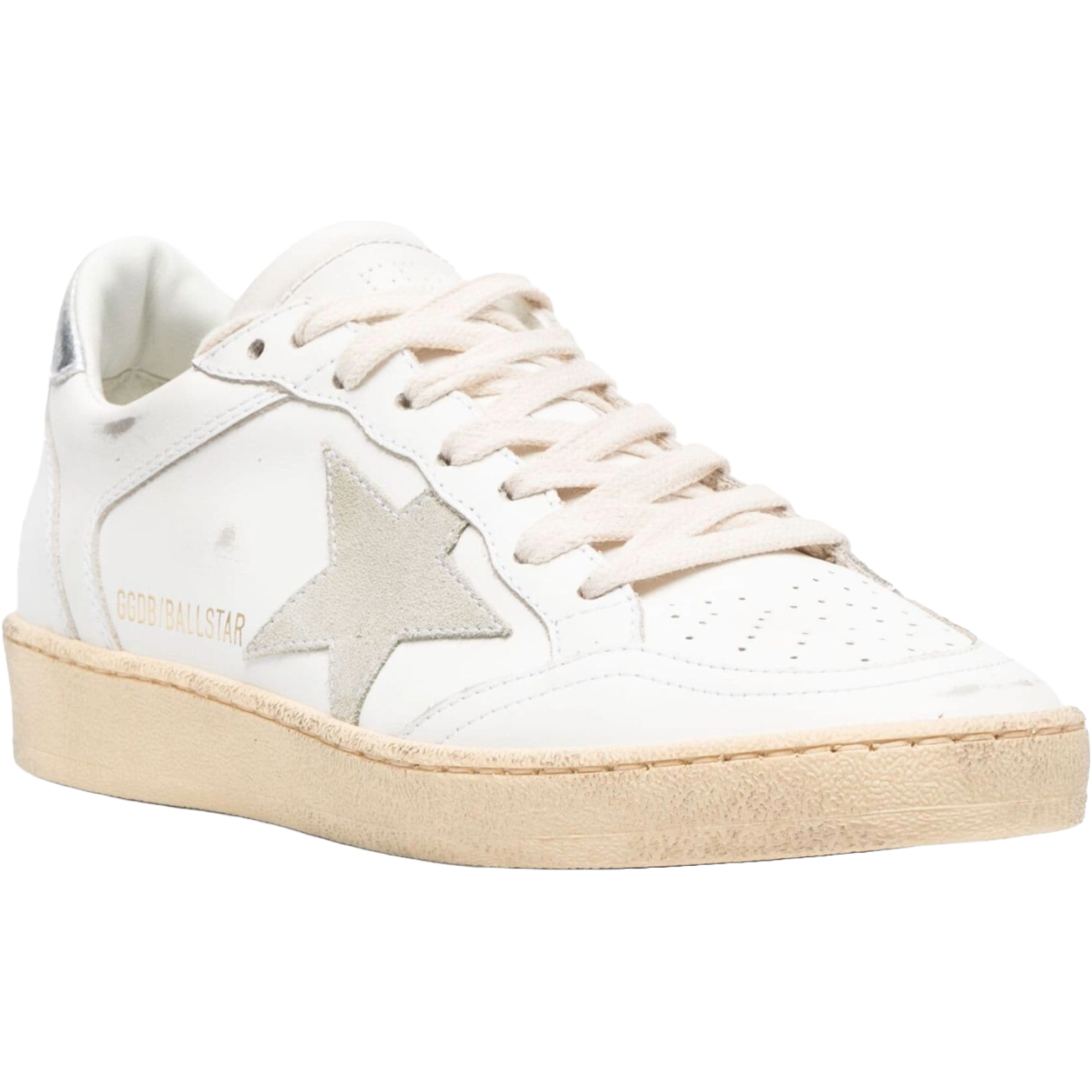 GG 'Ball-Star Suede Star Silver Heel Tab'