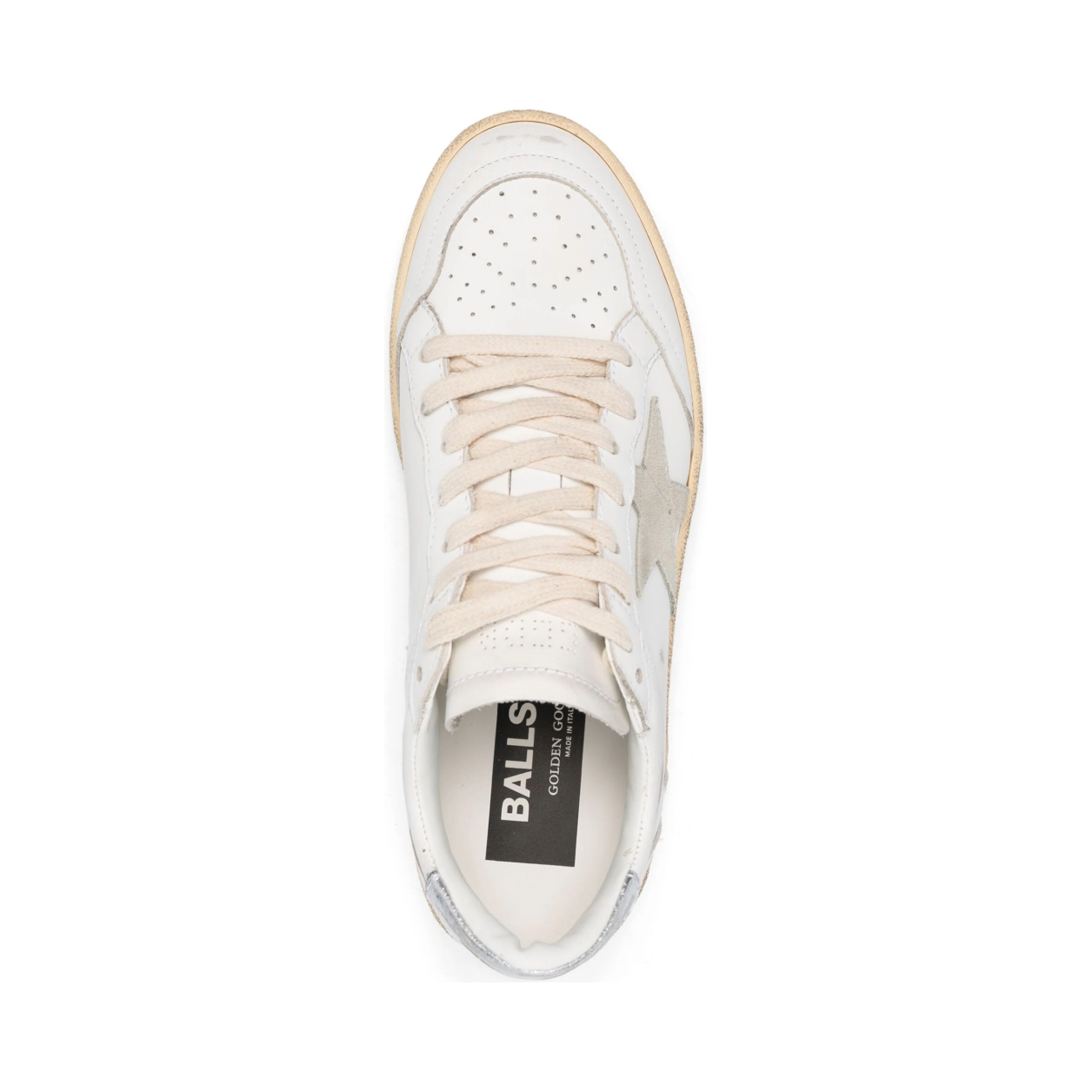 GG 'Ball-Star Suede Star Silver Heel Tab'