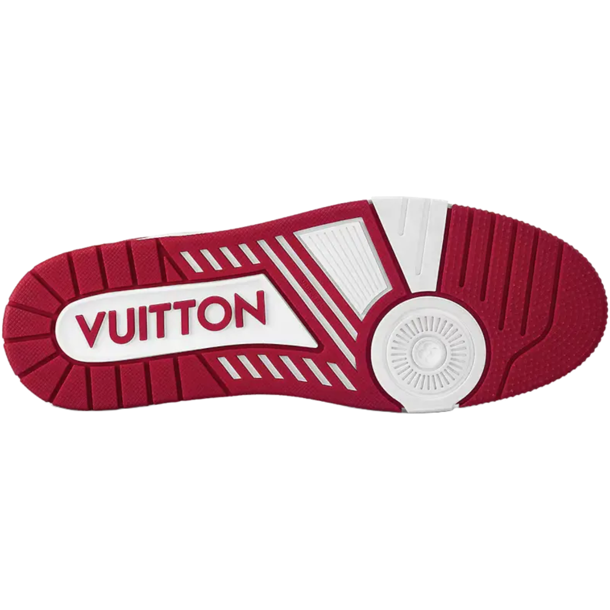 LV Trainer Velcro Strap 'Red Monogram Denim'