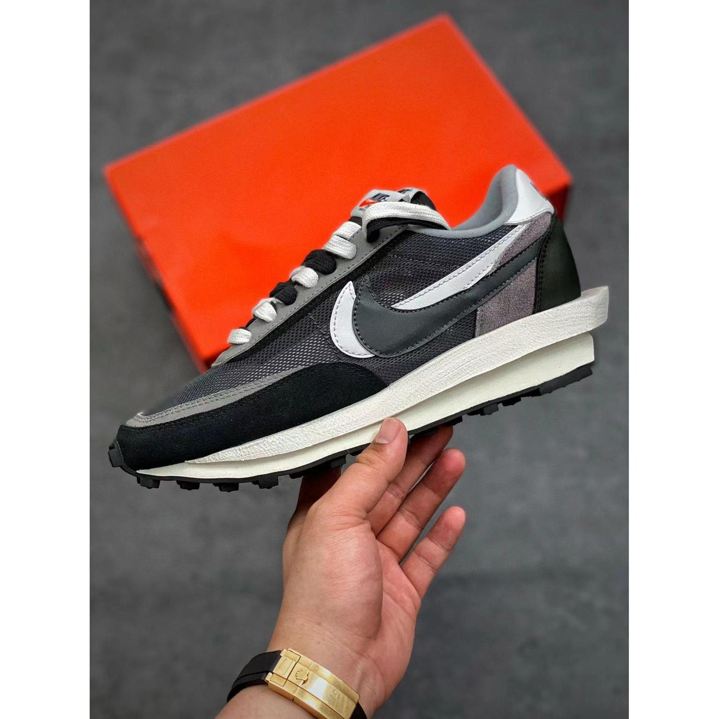 Sacai x LDWaffle 'Black'