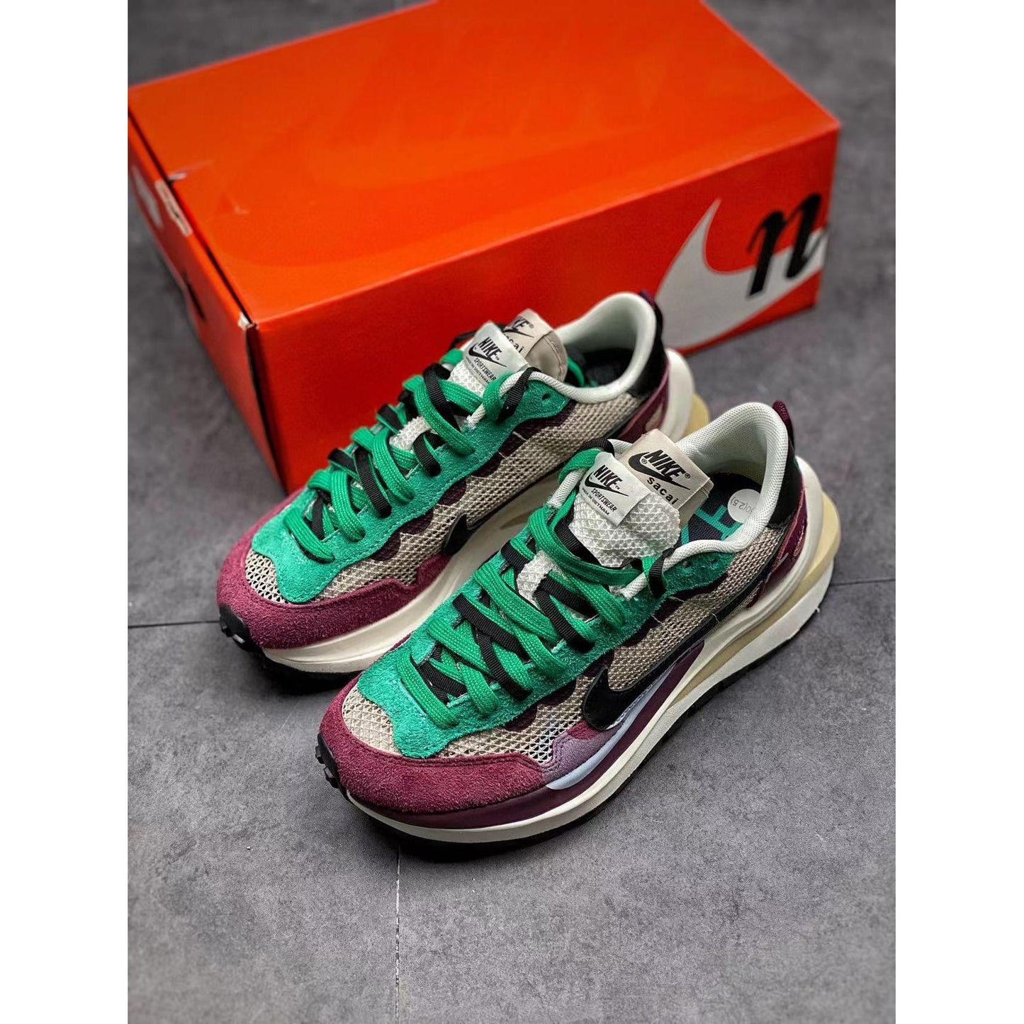 Sacai x VaporWaffle SP 'Villain Red'