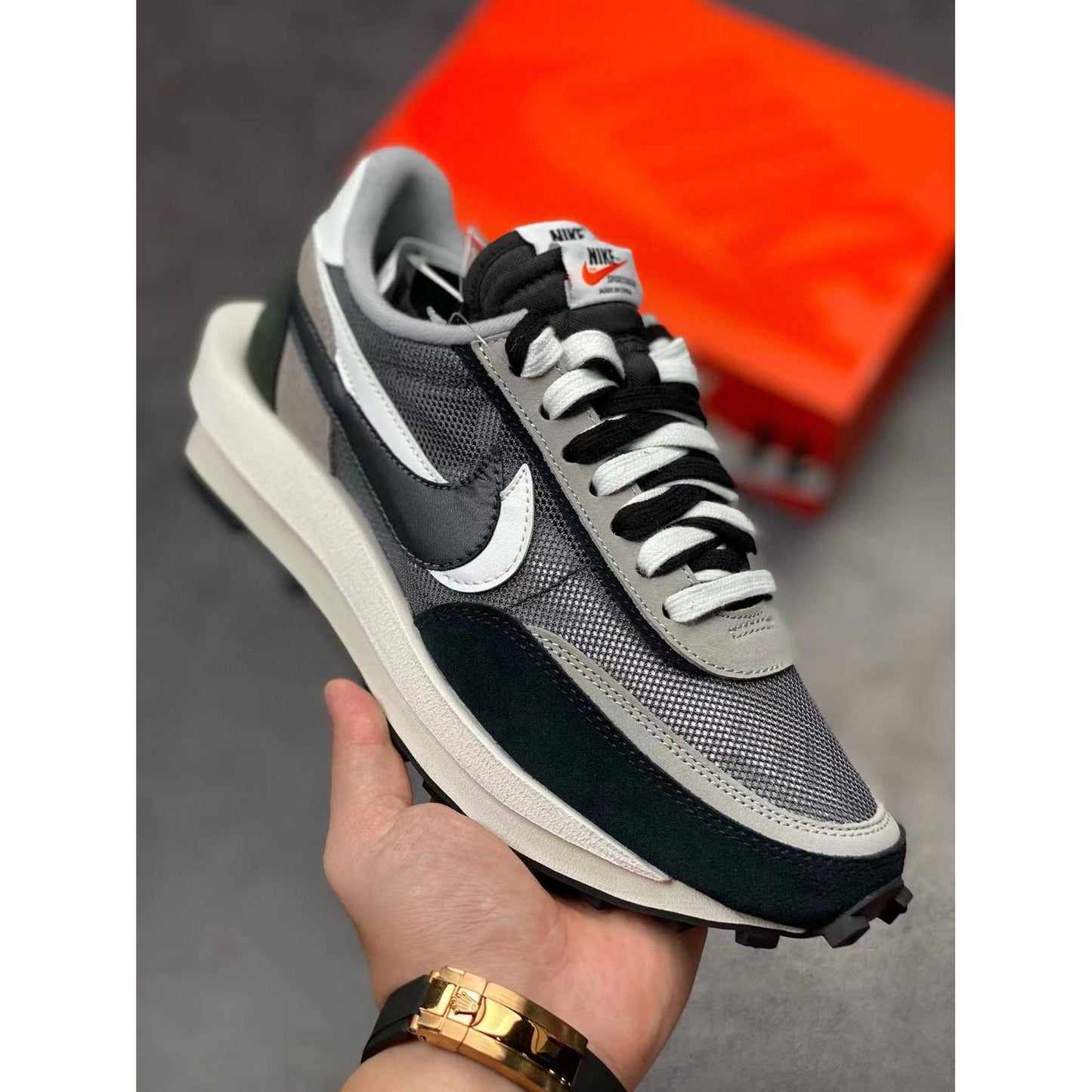 Sacai x LDWaffle 'Black'
