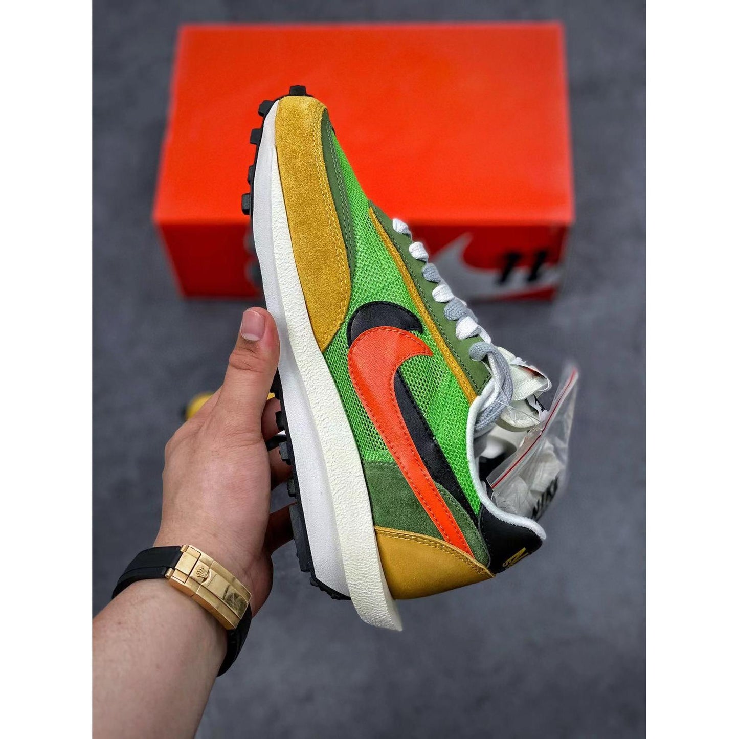 Sacai x LDWaffle 'Green Gusto'