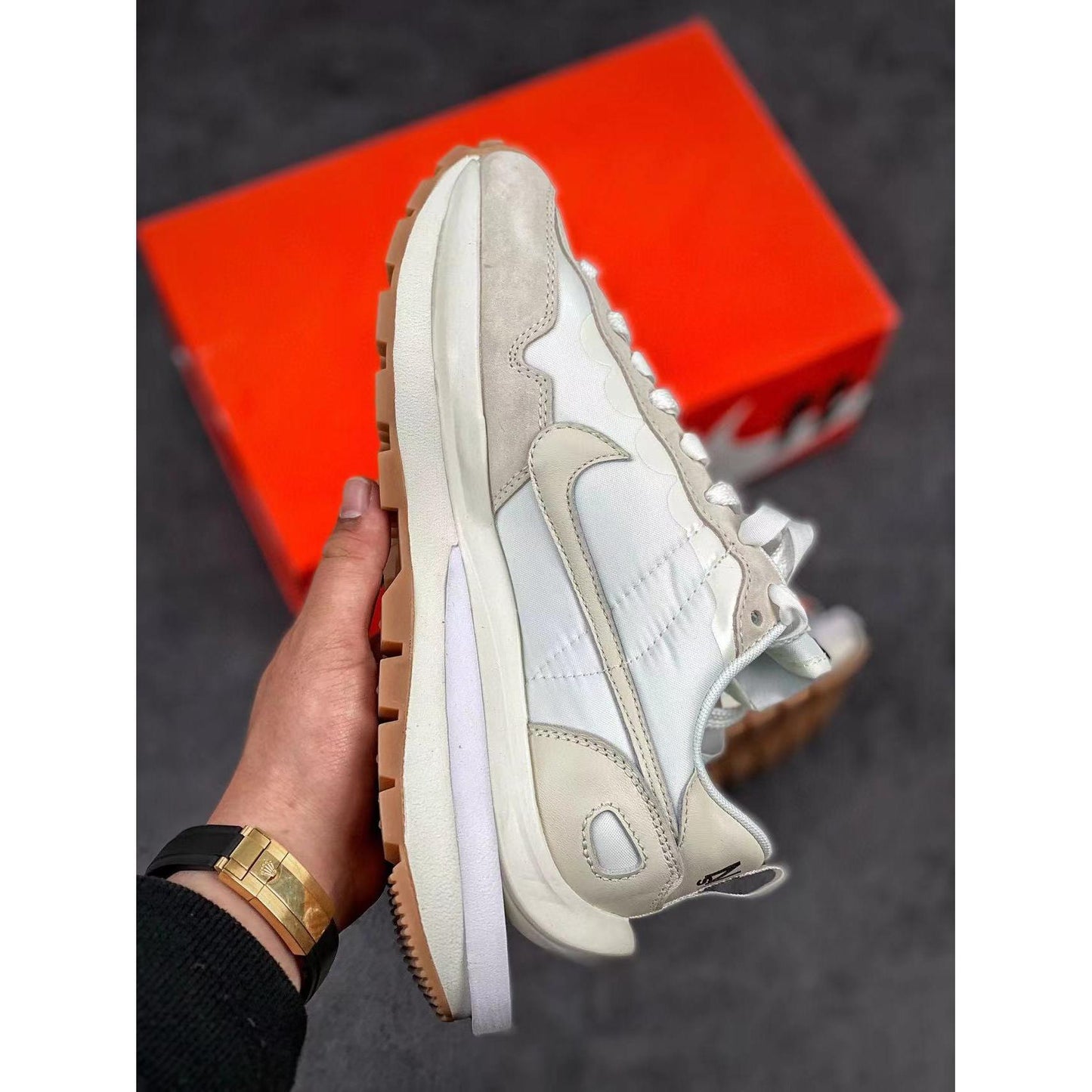 Sacai x VaporWaffle 'Sail Gum'