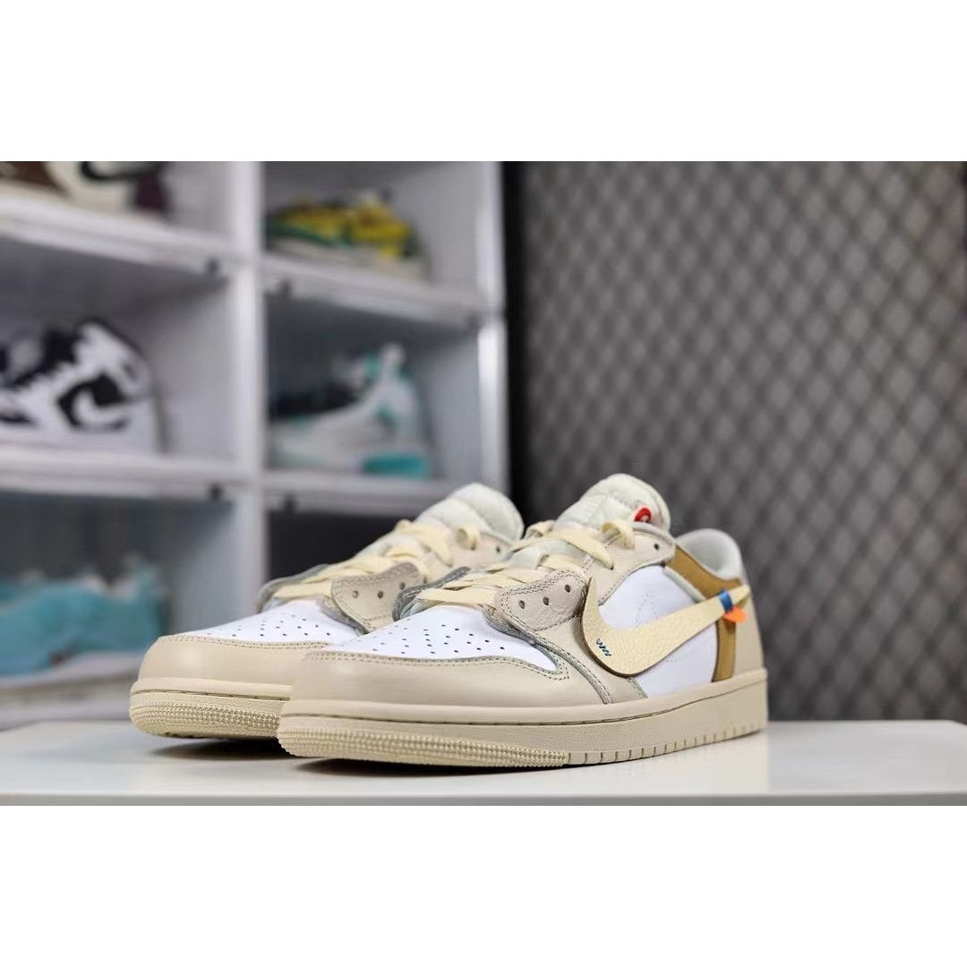 AJ 1 Low x OW 'Beige' Customs