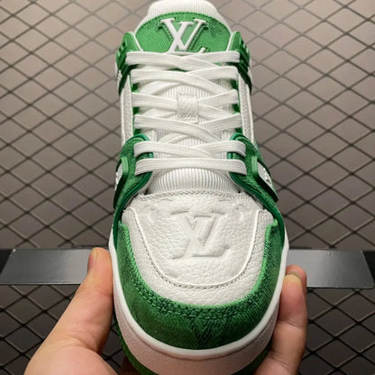 LV Trainer 'Green Monogram Denim'