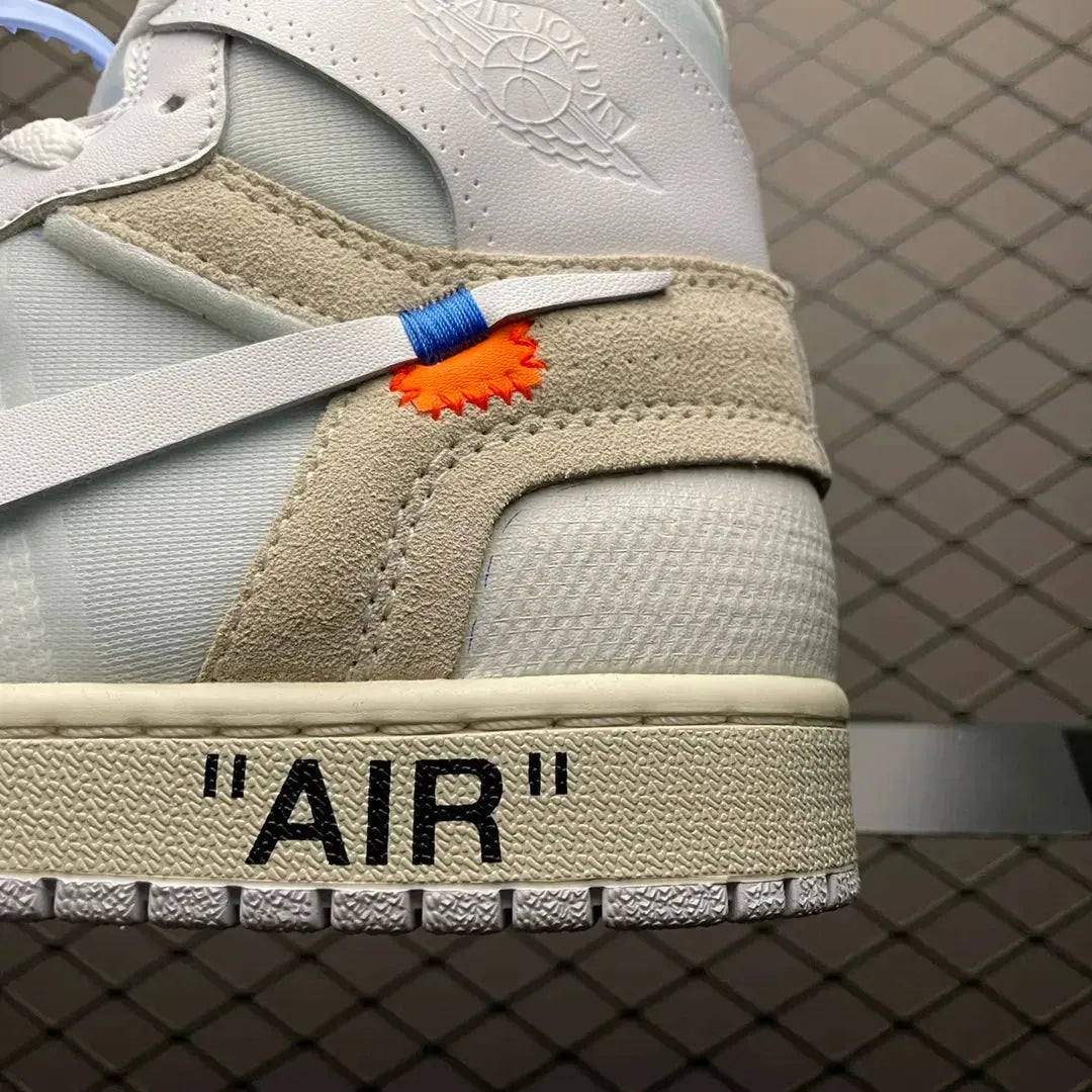 AJ 1 Retro High OG x OW 'White' 2018