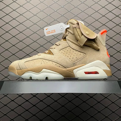 AJ 6 Retro x Travis Scott 'British Khaki'