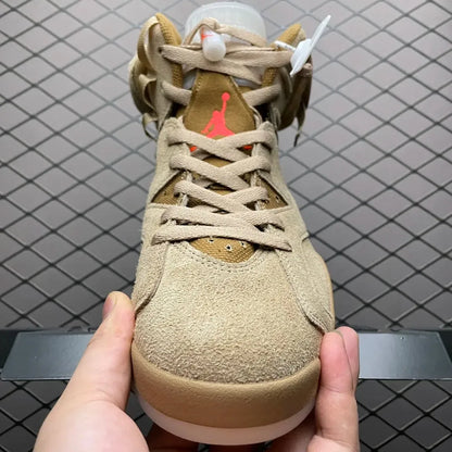 AJ 6 Retro x Travis Scott 'British Khaki'