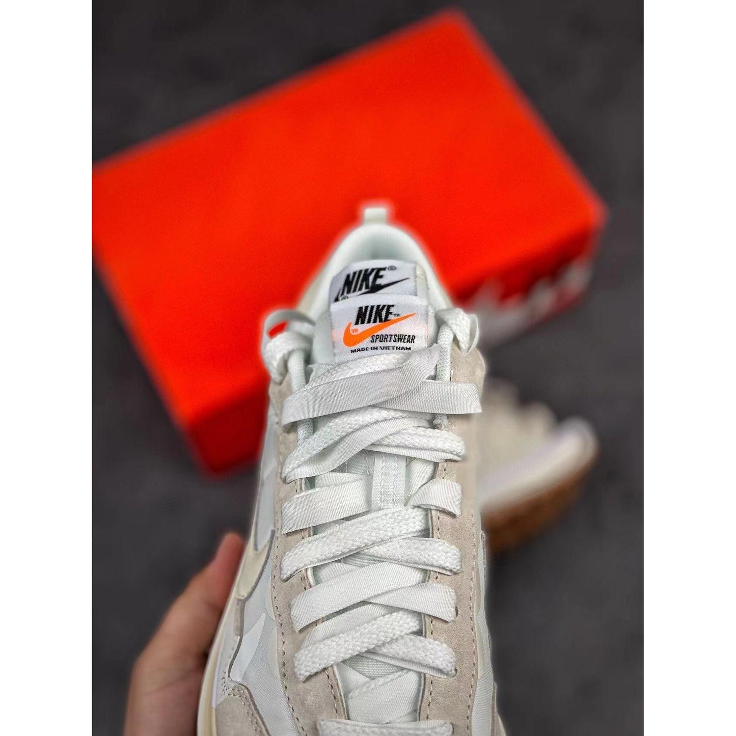 Sacai x VaporWaffle 'Sail Gum'