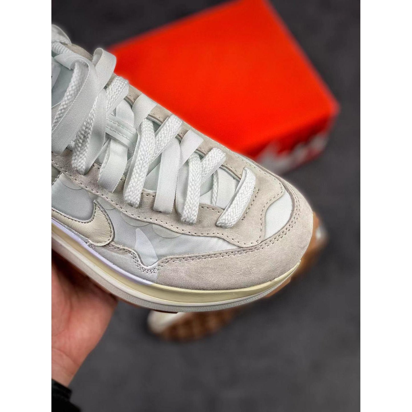 Sacai x VaporWaffle 'Sail Gum'