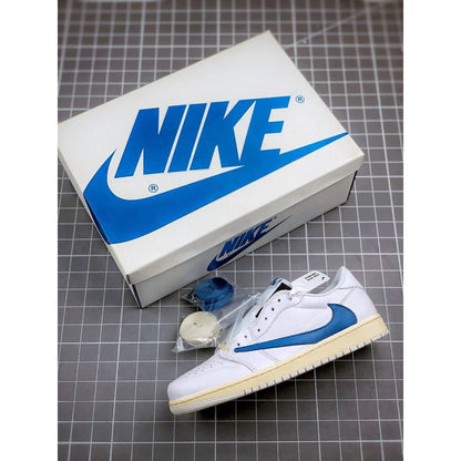 AJ 1 Low x Travis Scott 'White Blue' Customs