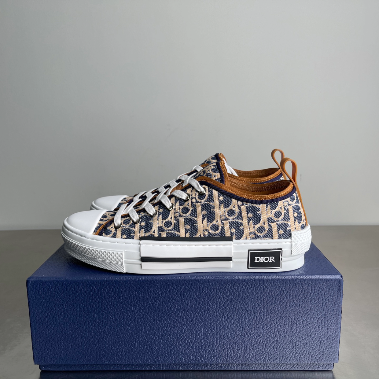 CD B23 Low 'Raffia-Effect Oblique - Denim'