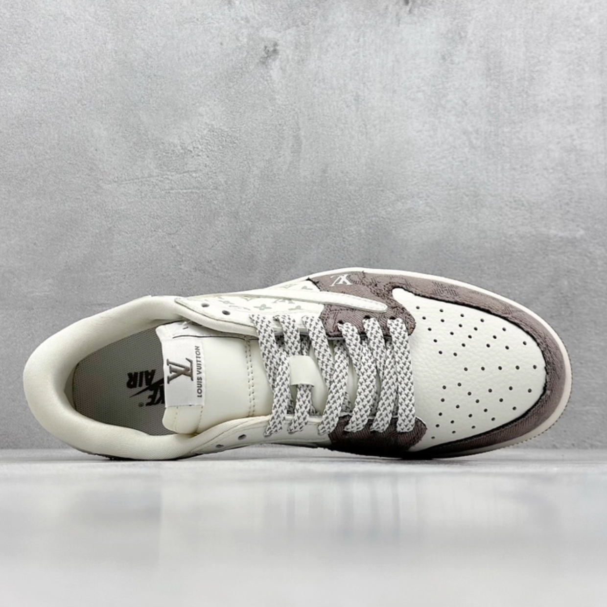 AJ 1 Low x Travis Scott x LV 'Taupe Haze' Customs