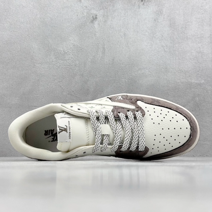 AJ 1 Low x Travis Scott x LV 'Taupe Haze' Customs