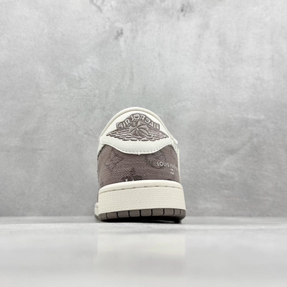 AJ 1 Low x Travis Scott x LV 'Taupe Haze' Customs