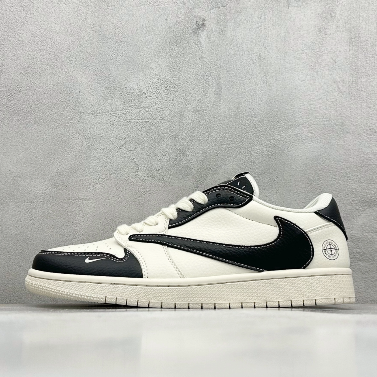 AJ 1 Low x Travis Scott x Stone Island 'Panda' Customs