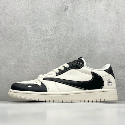 AJ 1 Low x Travis Scott x Stone Island 'Panda' Customs