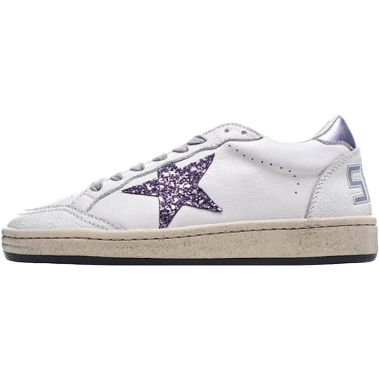 GG 'Ball-Star Glitter Star Purple Heel Tab'