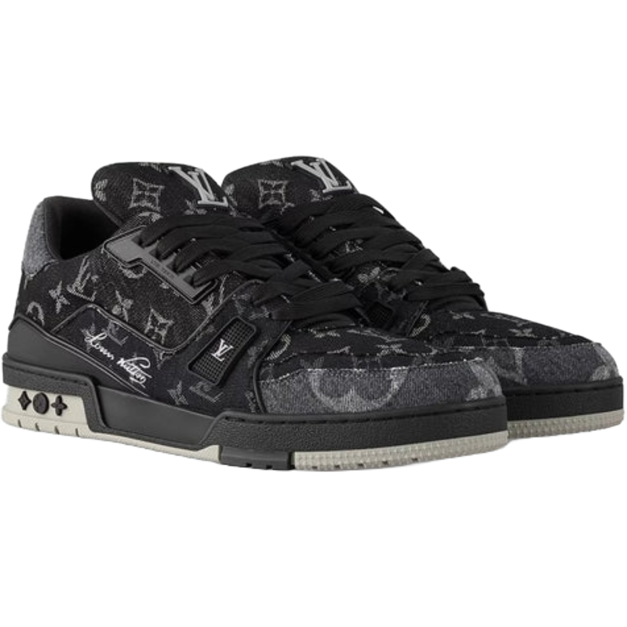 LV Trainer 'Black Grey Denim'