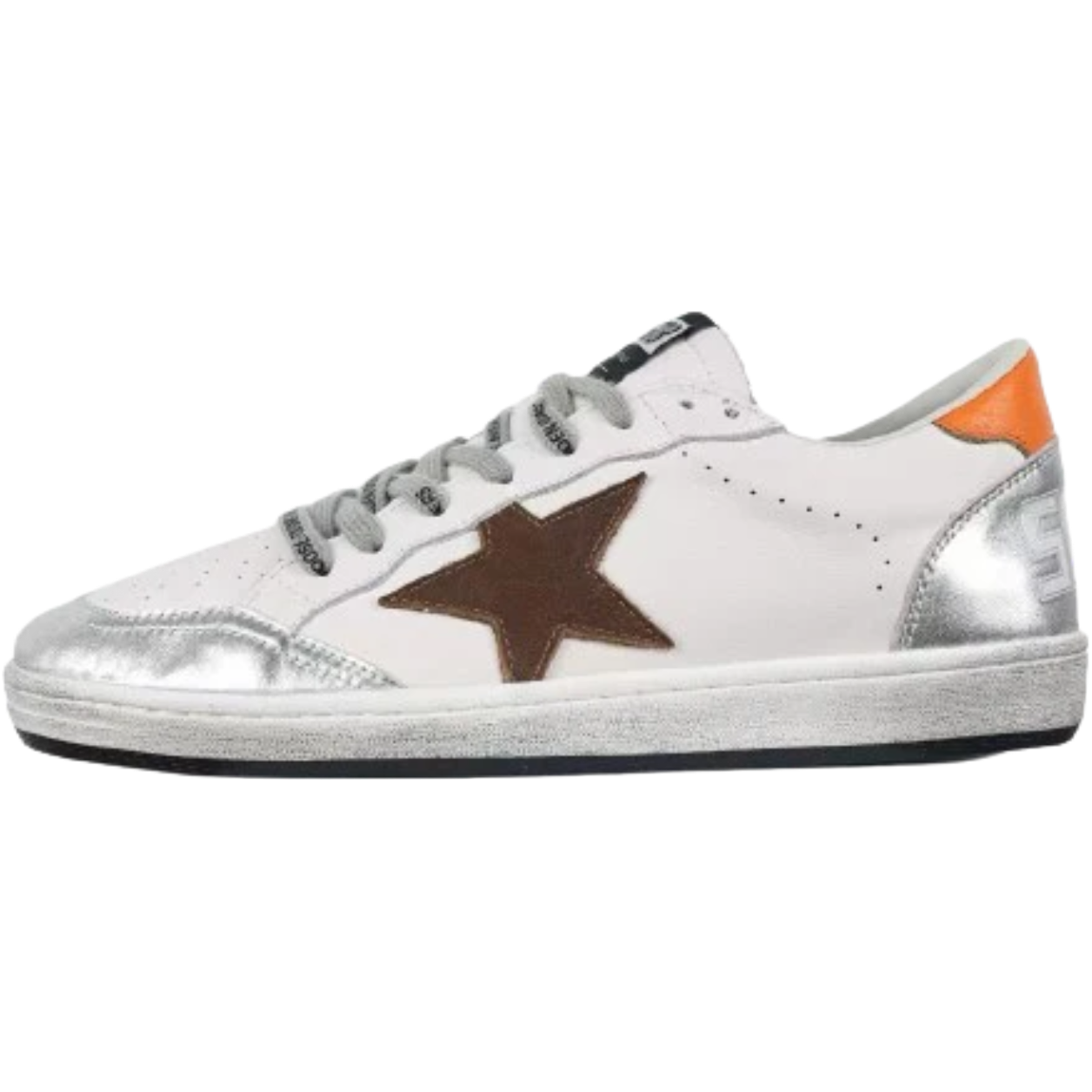 GG 'Ball-Star Brown Star Orange Heel Tab'