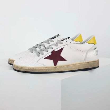 GG 'Ball-Star Red Star Yellow Heel Tab'