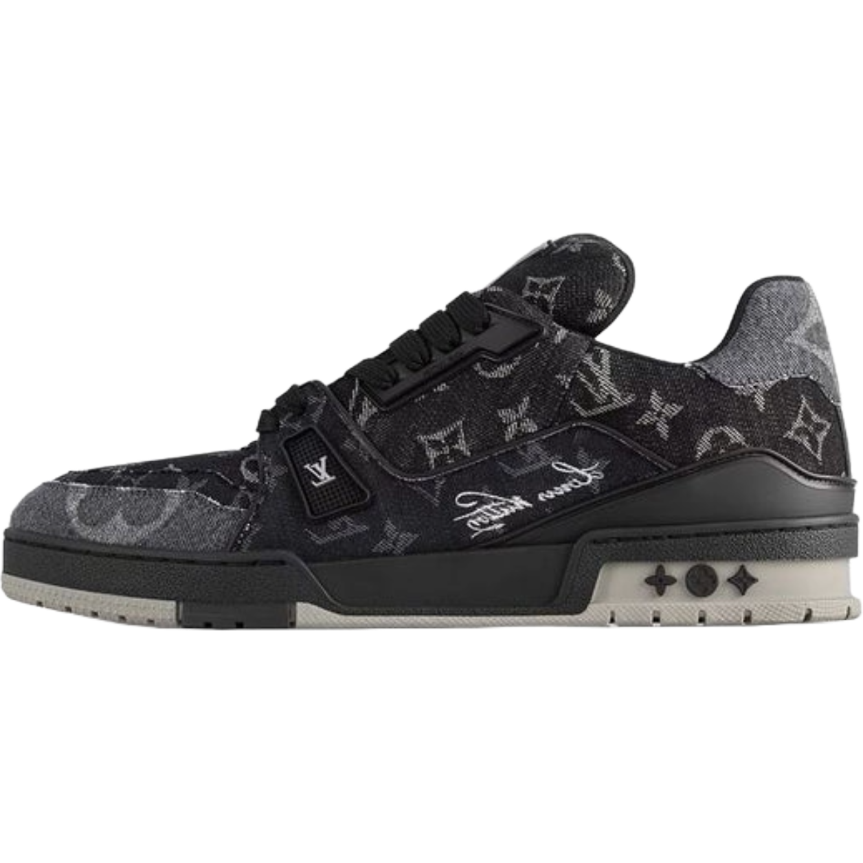 LV Trainer 'Black Grey Denim'