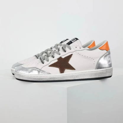 GG 'Ball-Star Brown Star Orange Heel Tab'