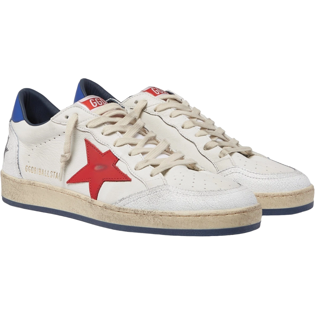 GG 'Ball-Star Red Star Blue Heel Tab'