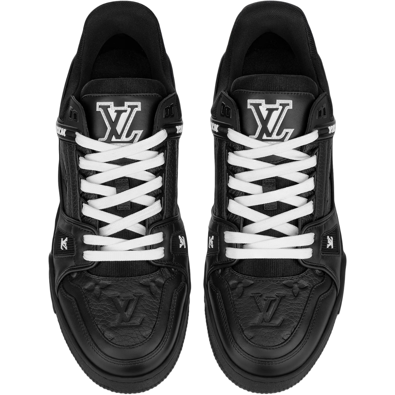 LV Trainer 'Black Embossed Monogram'