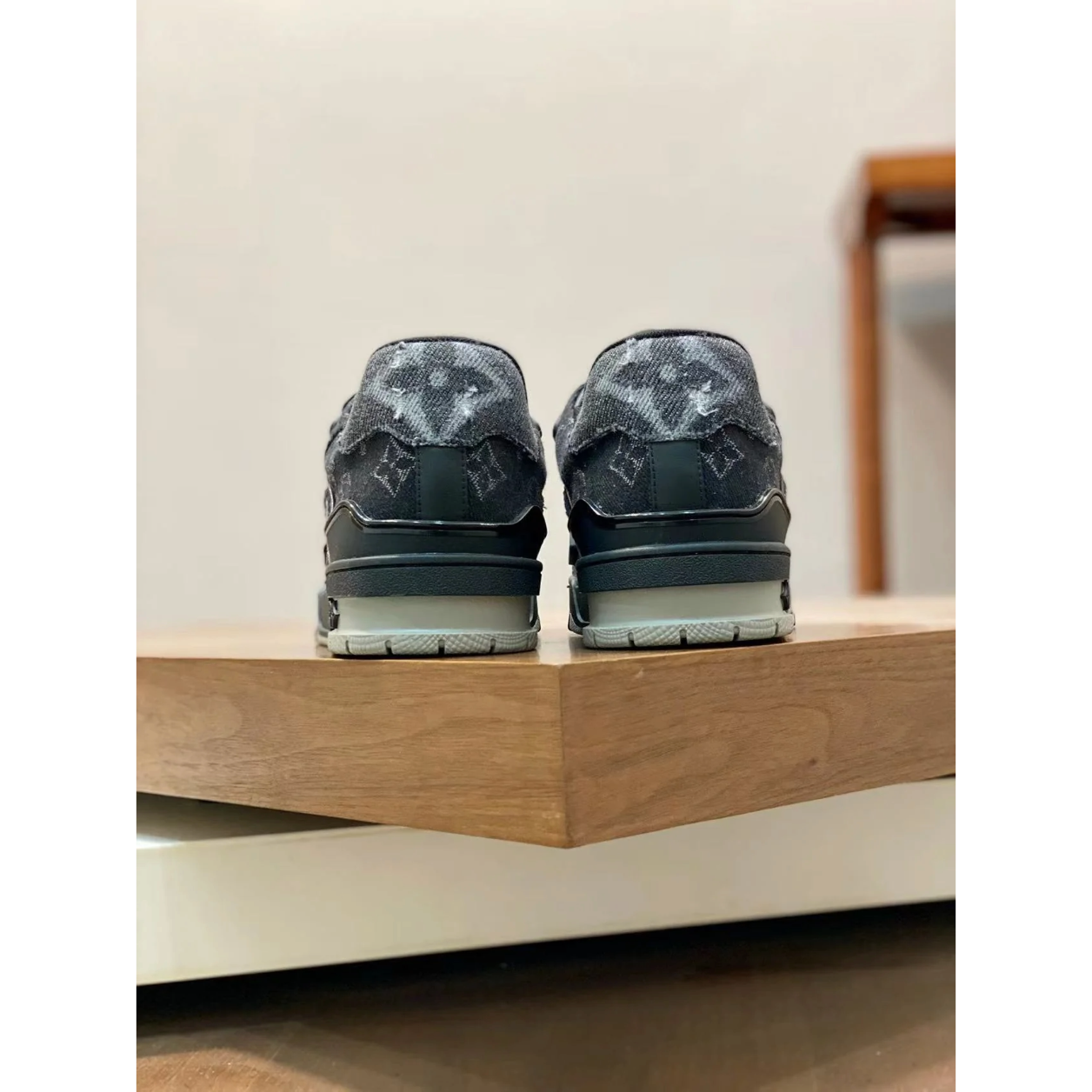 LV Trainer 'Black Grey Denim'