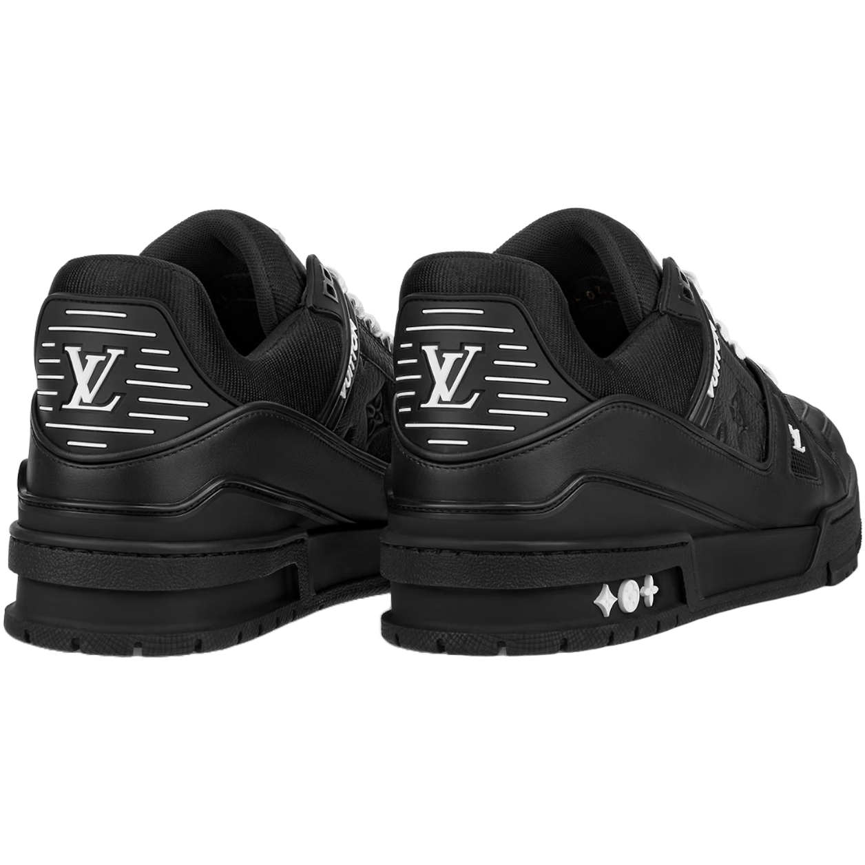 LV Trainer 'Black Embossed Monogram'