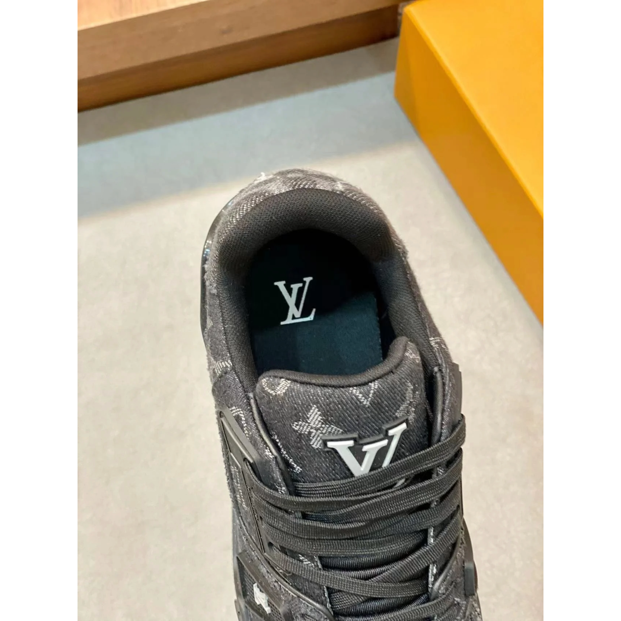 LV Trainer 'Black Grey Denim'