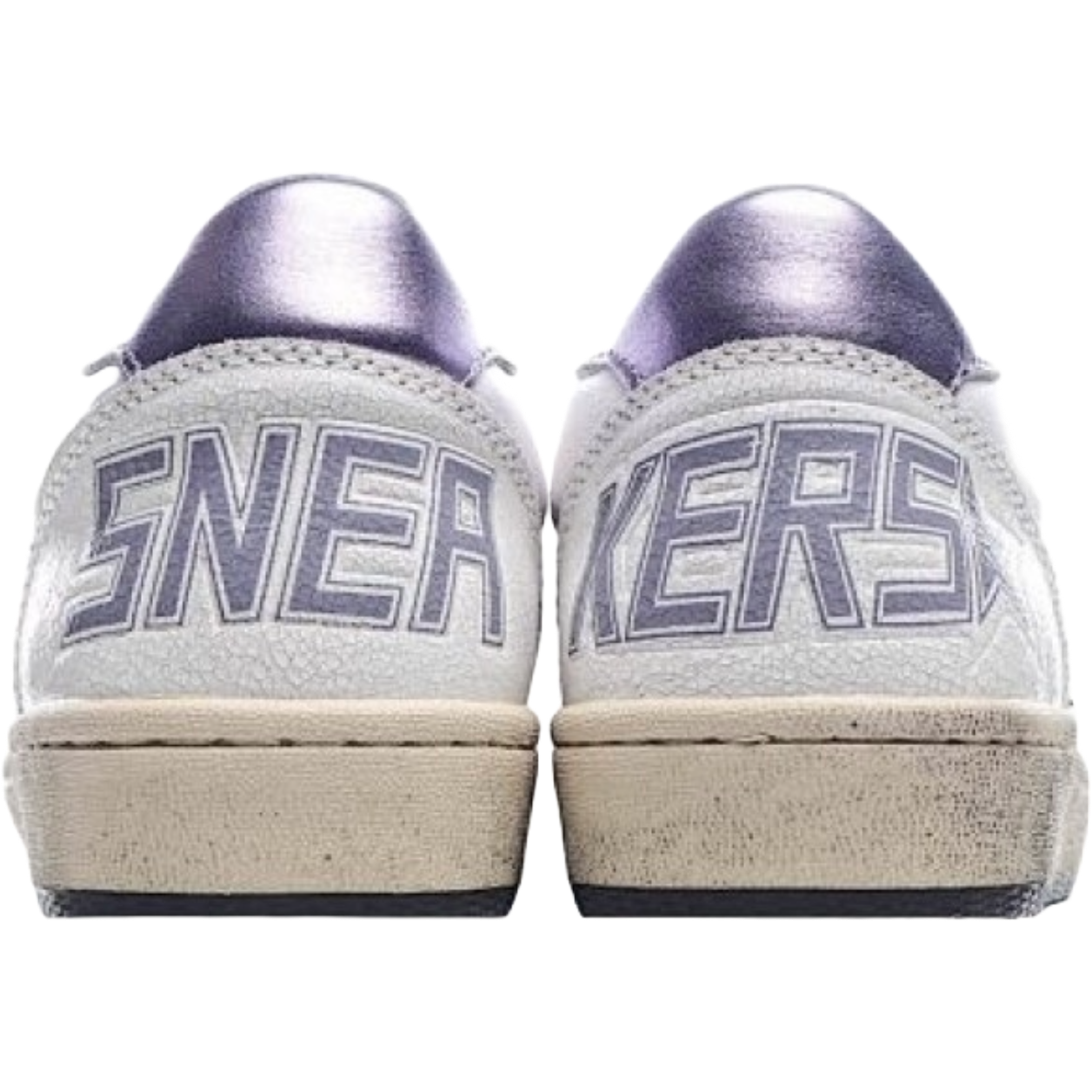 GG 'Ball-Star Glitter Star Purple Heel Tab'