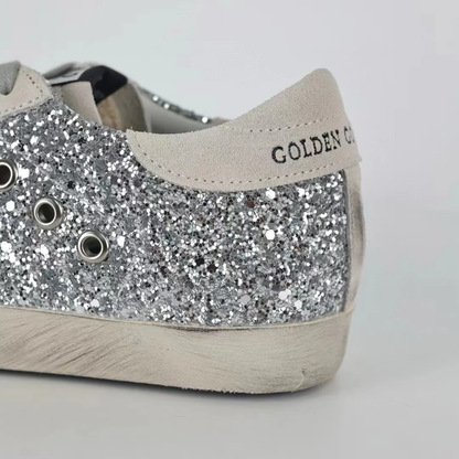 GG 'Ball-Star Suede Star Grey Heel Tab Glitter Base'