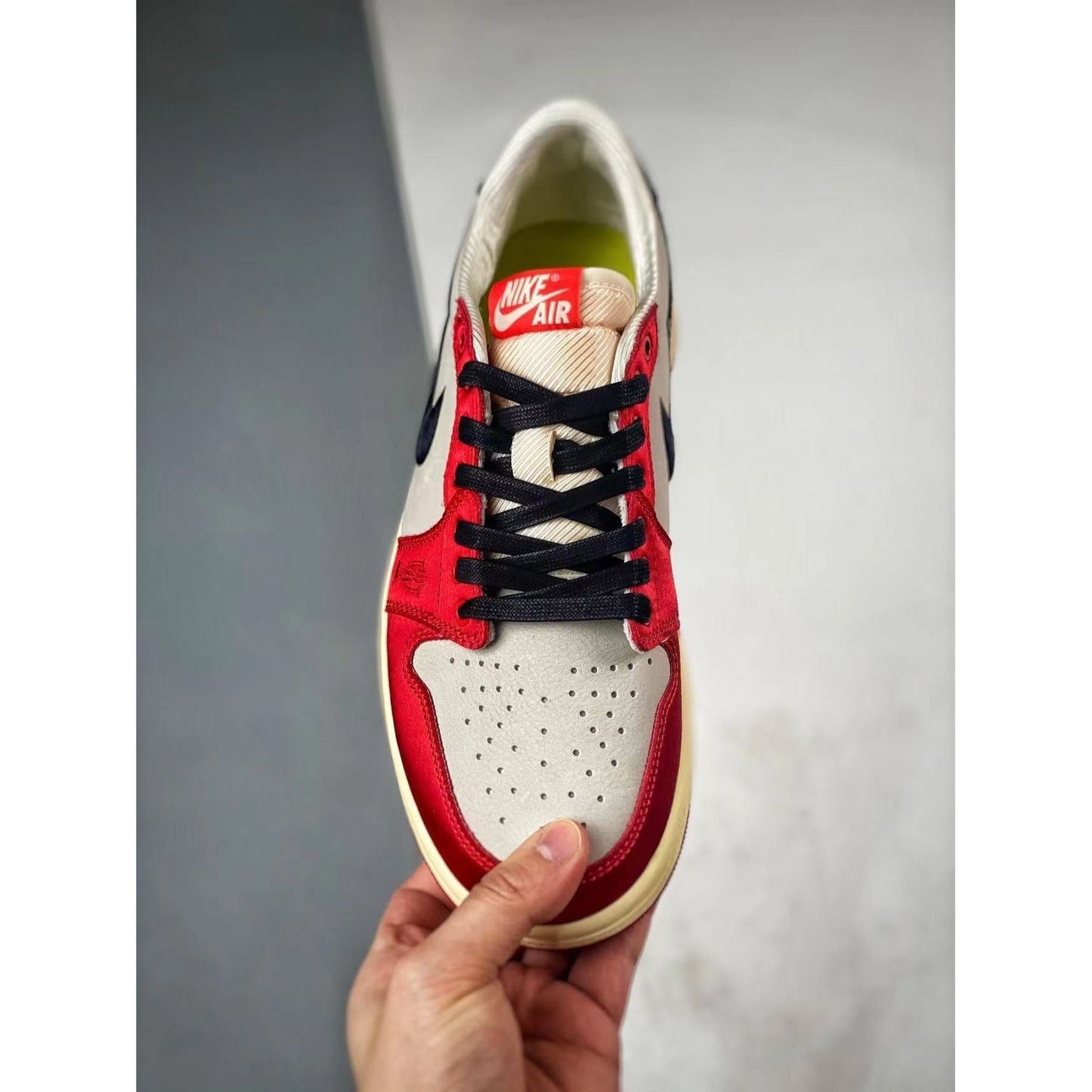 AJ 1 Low x Trophy Room 'Rookie Card - Away'