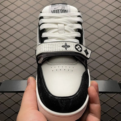 LV Trainer Velcro Strap 'Black Monogram Denim'