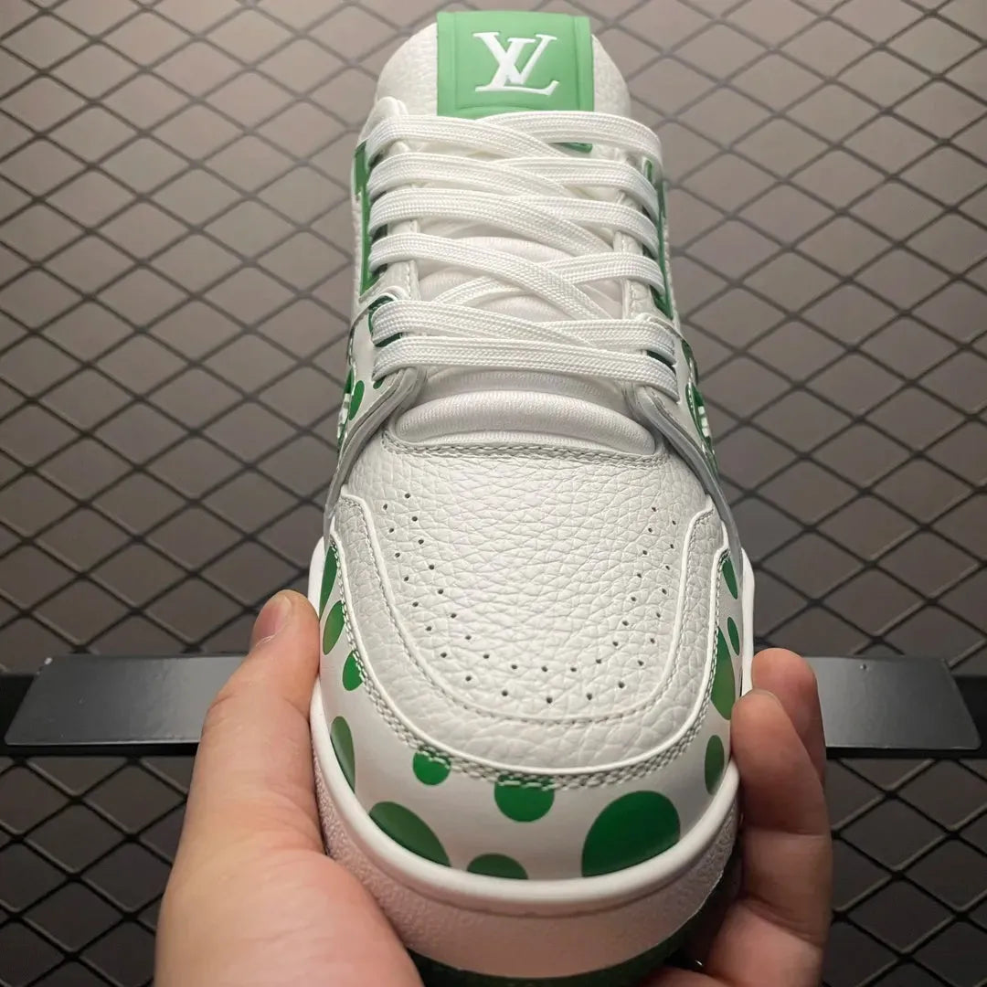 LV Trainer x Yayoi Kusama 'Infinity Dots - Green'