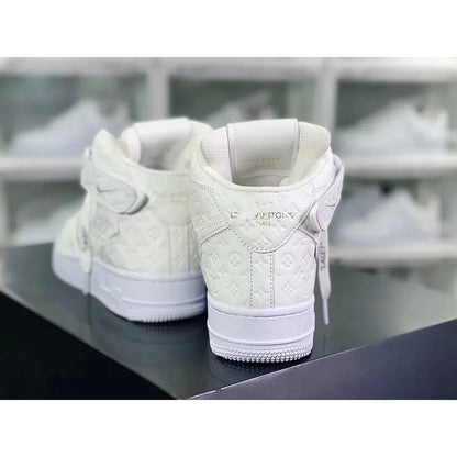 AF 1 Mid x LV 'Triple White'