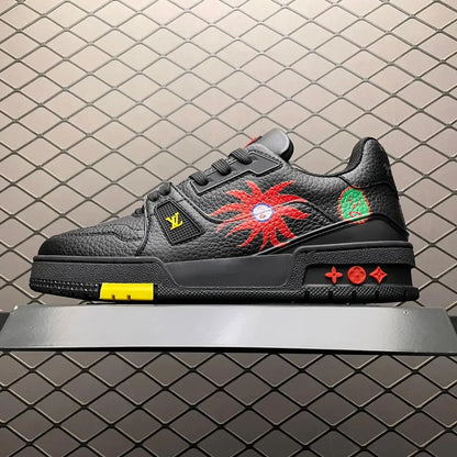 LV Trainer x Yayoi Kusama 'Faces - Black'