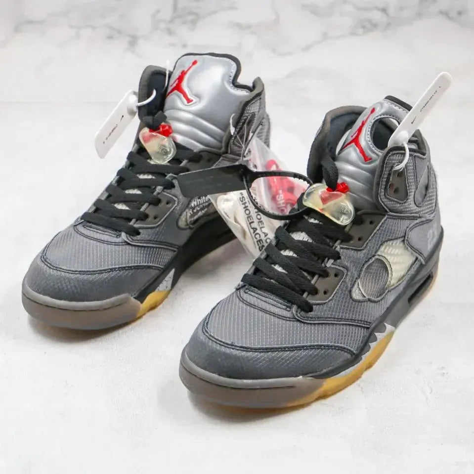 AJ 5 Retro SP x OW Muslin The Snkr Scout