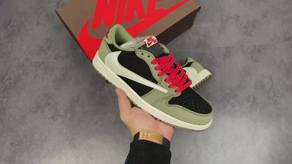 AJ 1 Low x Travis Scott 'Black Olive'